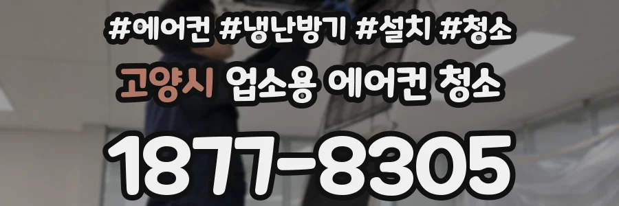 고양시 업소용 에어컨 청소