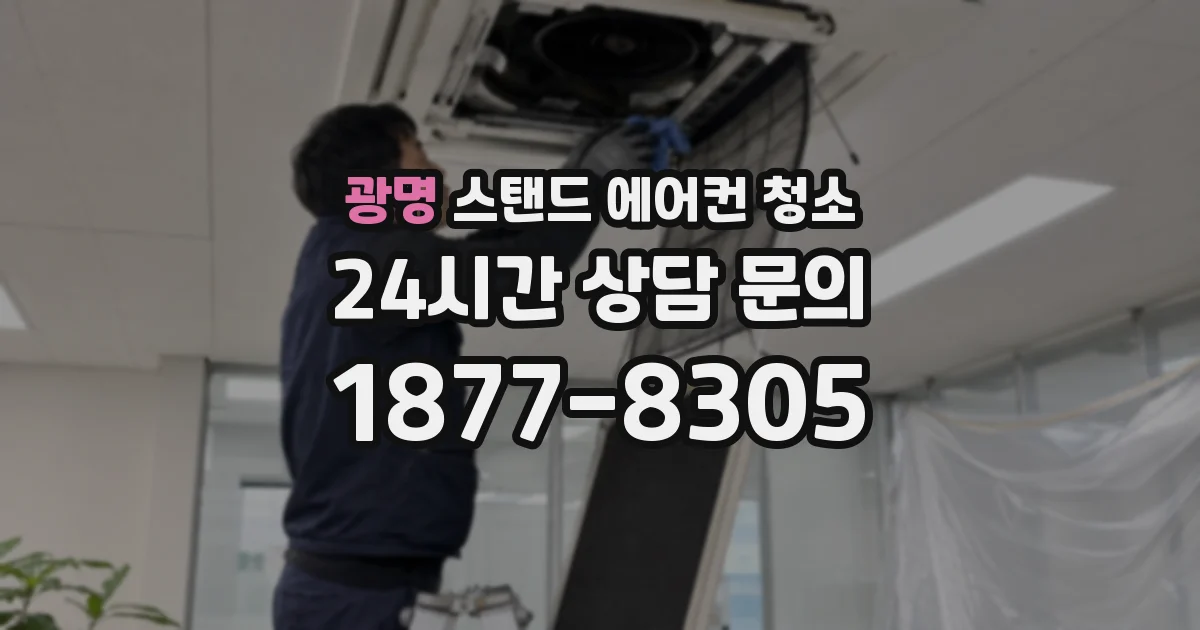 광명 스탠드 에어컨 청소