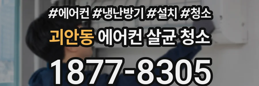 괴안동 에어컨 살균 청소