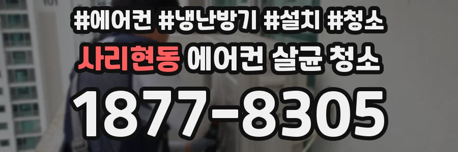 사리현동 에어컨 살균 청소