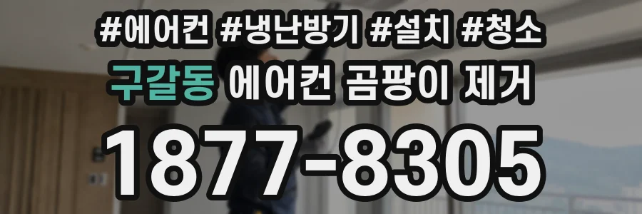 구갈동 에어컨 곰팡이 제거