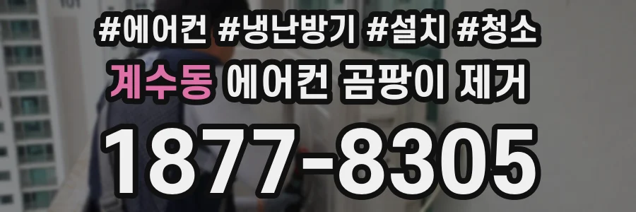 계수동 에어컨 곰팡이 제거