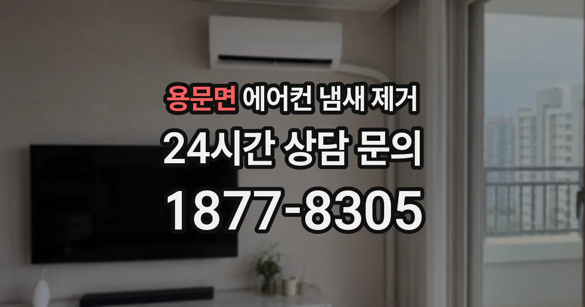 용문면 에어컨 냄새 제거