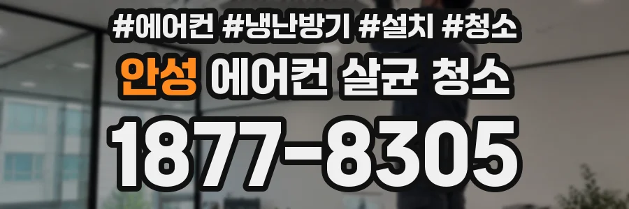 안성 에어컨 살균 청소