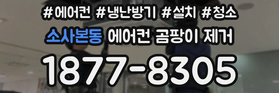 소사본동 에어컨 곰팡이 제거