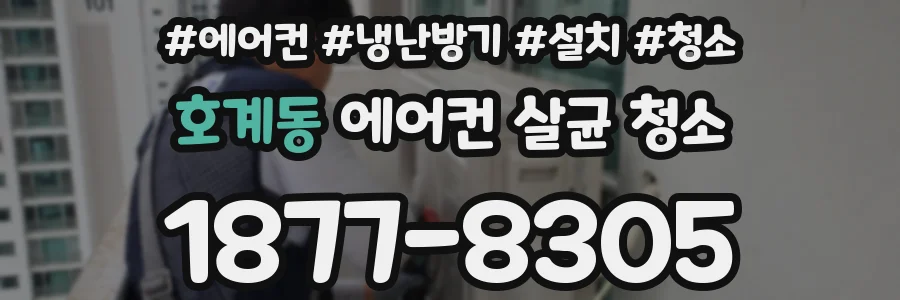 호계동 에어컨 살균 청소