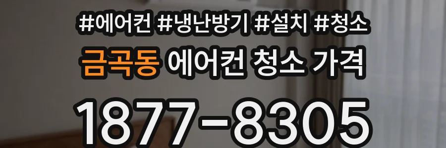 금곡동 에어컨 청소 가격