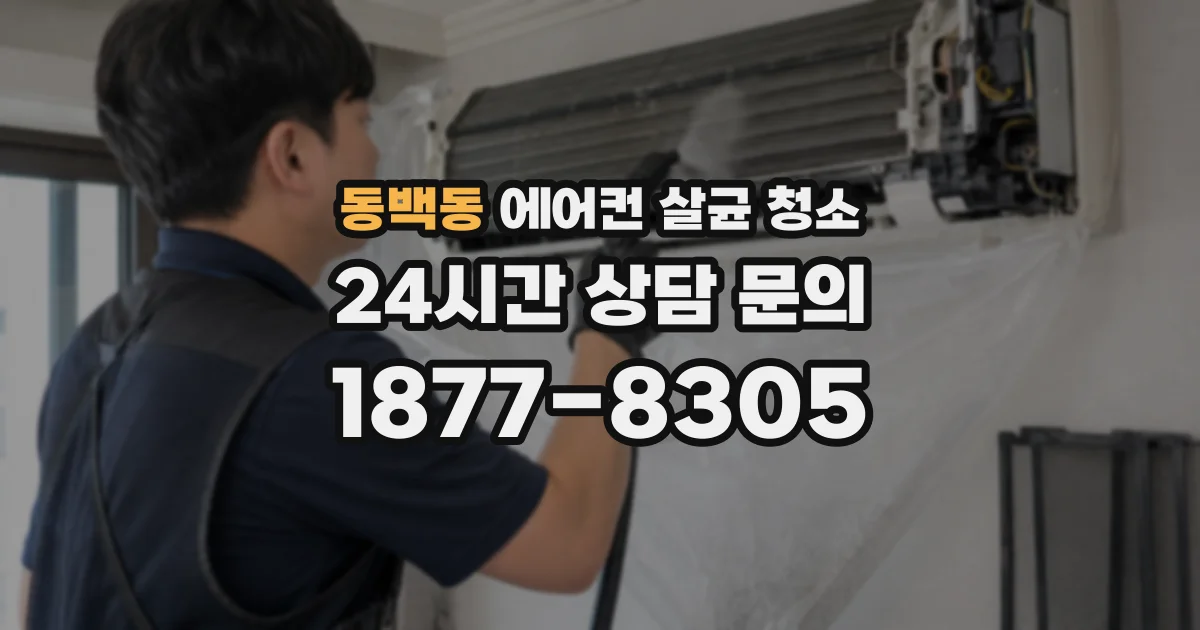 동백동 에어컨 살균 청소