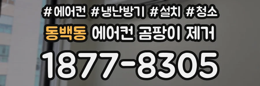 동백동 에어컨 곰팡이 제거