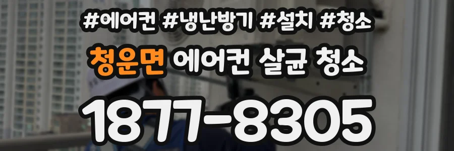 청운면 에어컨 살균 청소