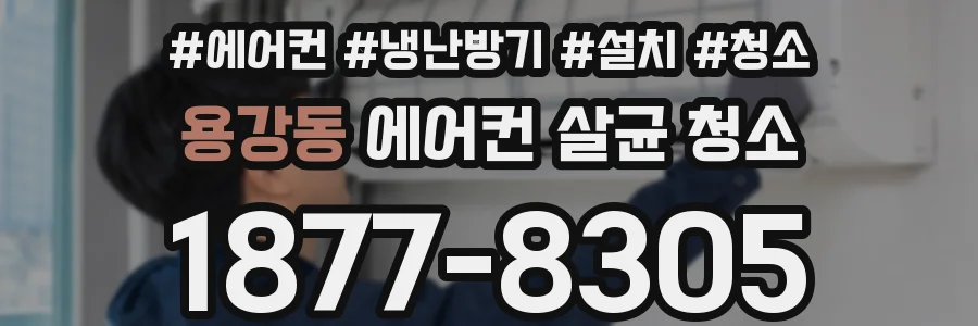 용강동 에어컨 살균 청소