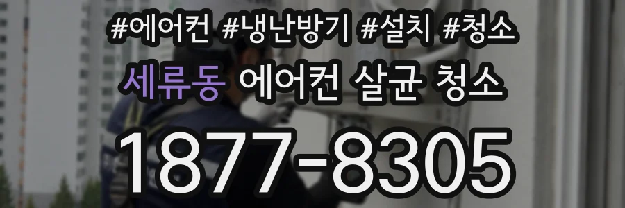 세류동 에어컨 살균 청소
