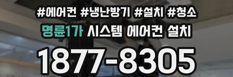 명륜1가 시스템 에어컨 설치