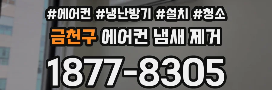 금천구 에어컨 냄새 제거