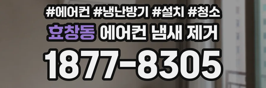 효창동 에어컨 냄새 제거