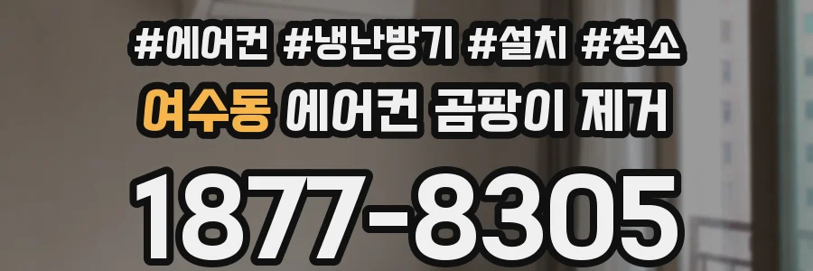 여수동 에어컨 곰팡이 제거