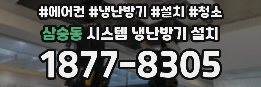 삼숭동 시스템 냉난방기 설치