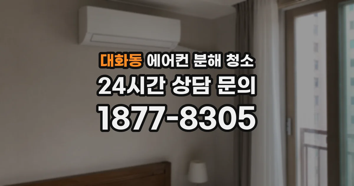 대화동 에어컨 분해 청소