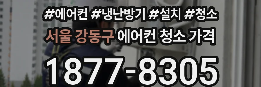 서울 강동구 에어컨 청소 가격