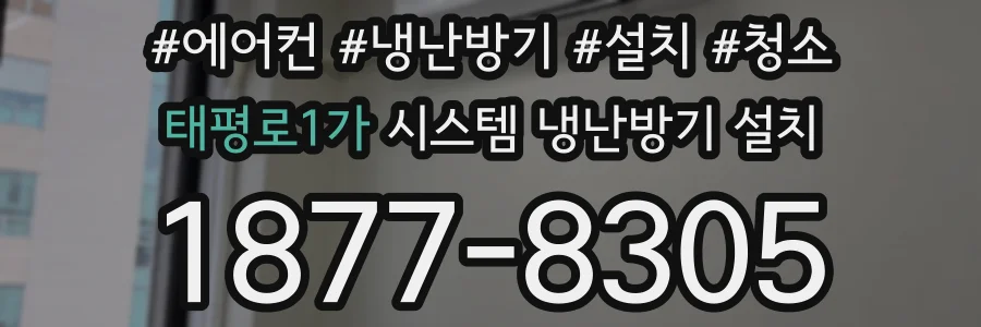 태평로1가 시스템 냉난방기 설치