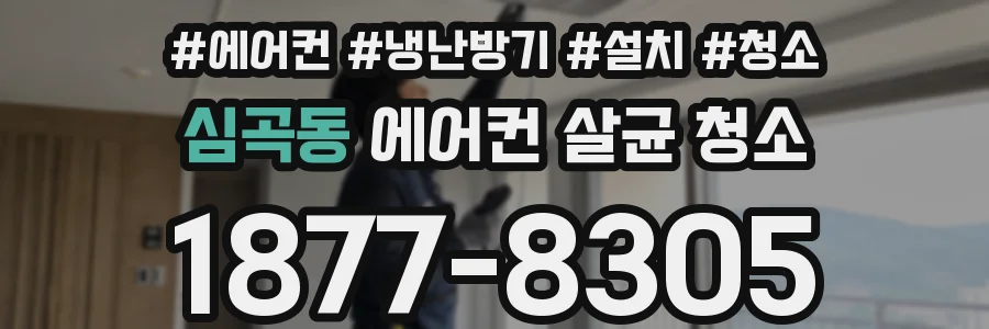 심곡동 에어컨 살균 청소