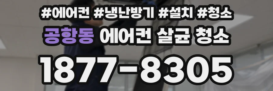 공항동 에어컨 살균 청소