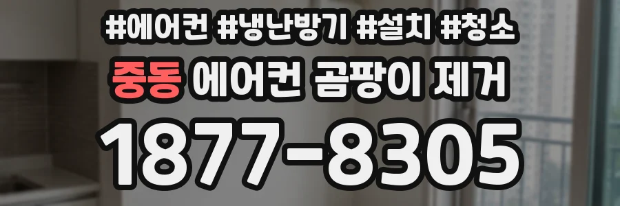 중동 에어컨 곰팡이 제거