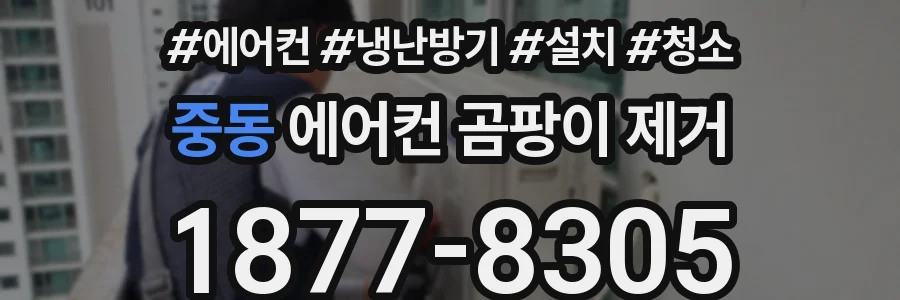중동 에어컨 곰팡이 제거