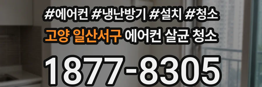 고양 일산서구 에어컨 살균 청소