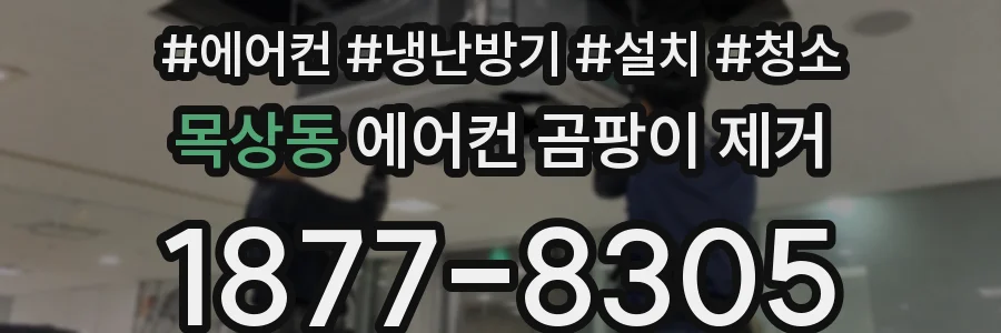 목상동 에어컨 곰팡이 제거
