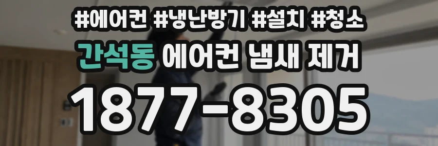 간석동 에어컨 냄새 제거