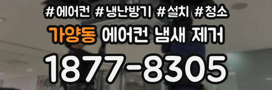 가양동 에어컨 냄새 제거