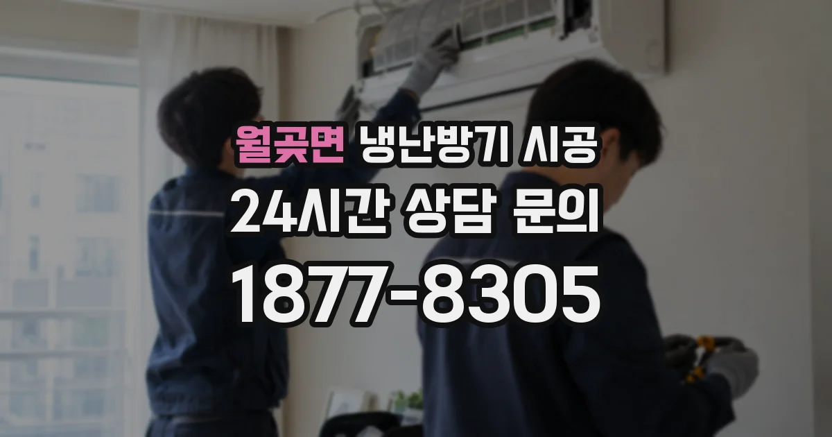 월곶면 냉난방기 시공