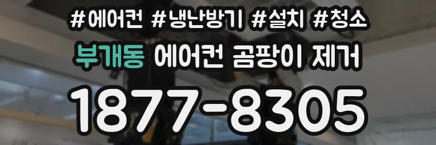 부개동 에어컨 곰팡이 제거