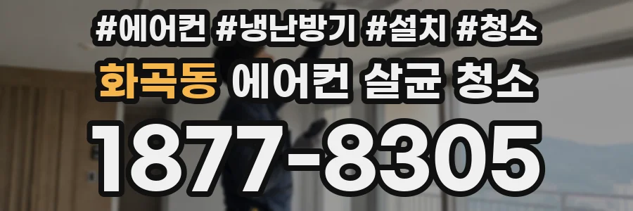 화곡동 에어컨 살균 청소