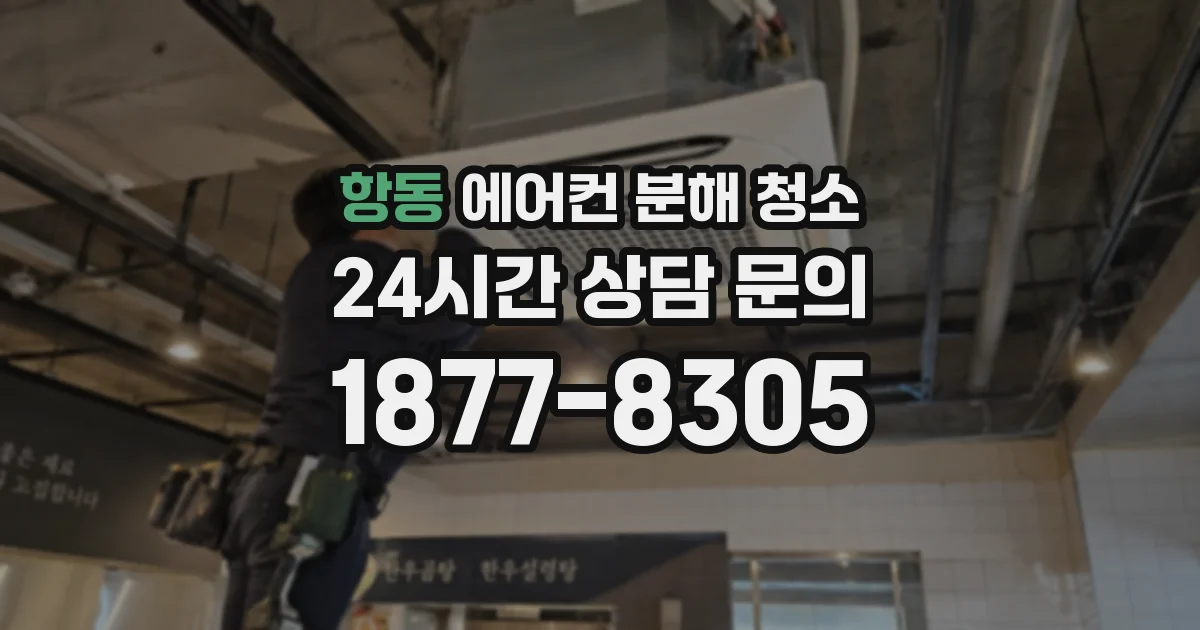 항동 에어컨 분해 청소