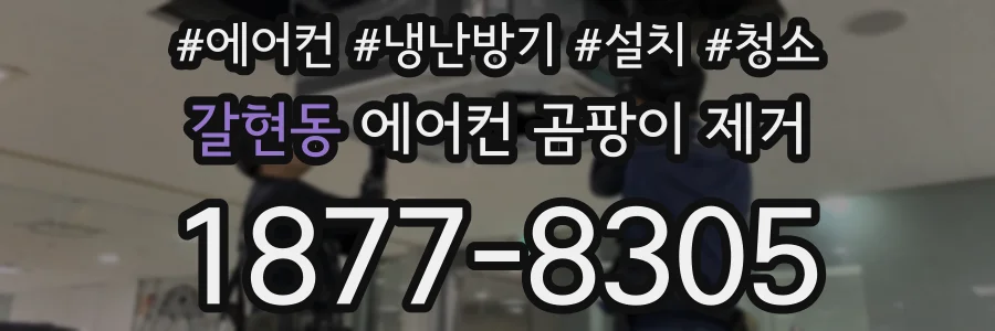 갈현동 에어컨 곰팡이 제거