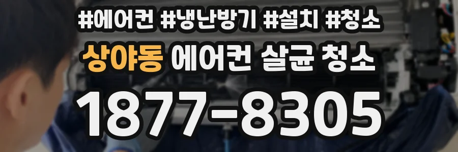 상야동 에어컨 살균 청소