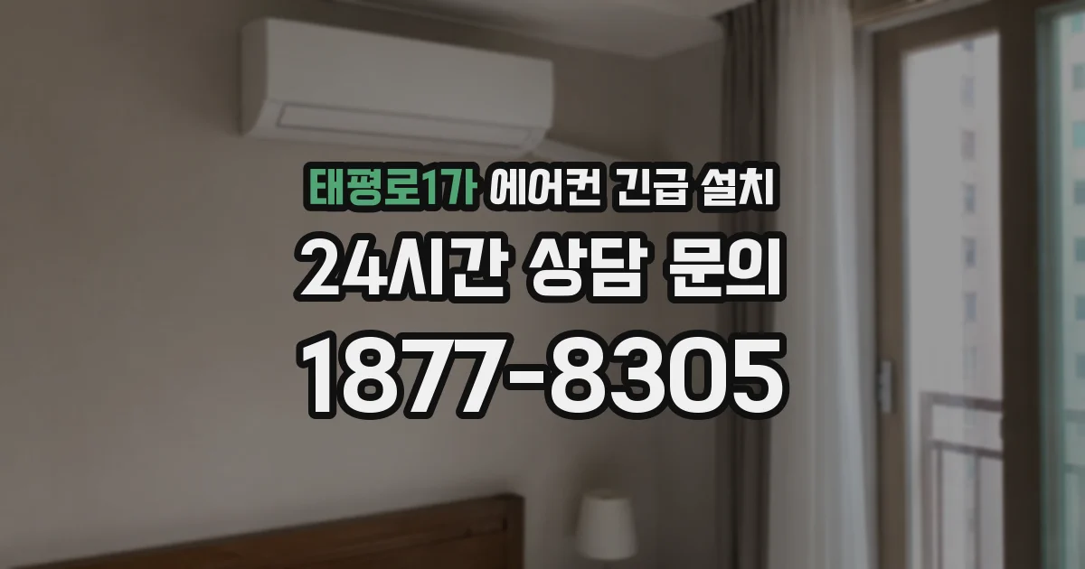 태평로1가 에어컨 긴급 설치