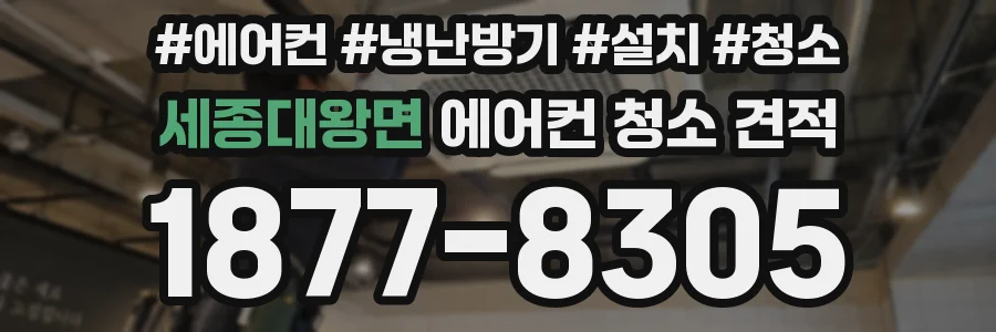 세종대왕면 에어컨 청소 견적