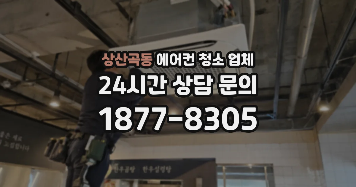 상산곡동 에어컨 청소 업체