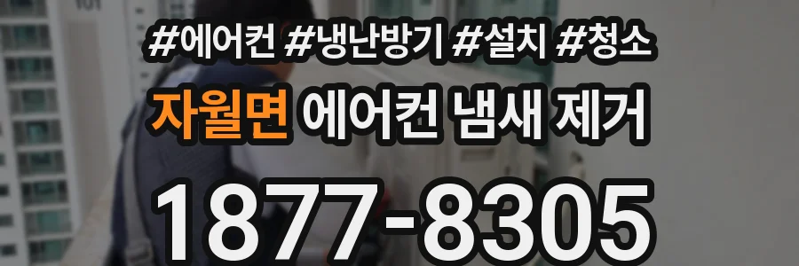 자월면 에어컨 냄새 제거