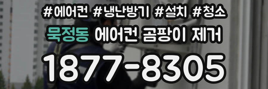 묵정동 에어컨 곰팡이 제거