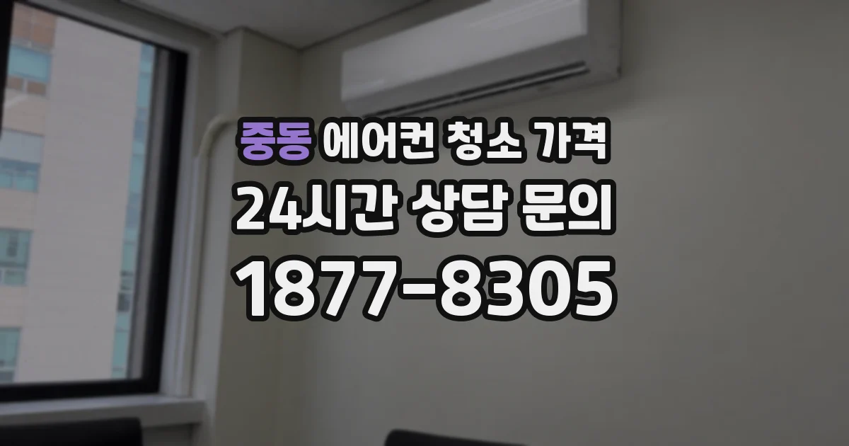 중동 에어컨 청소 가격