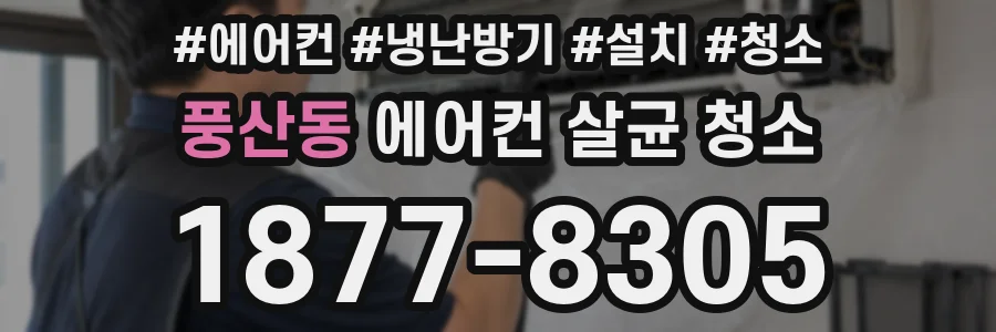 풍산동 에어컨 살균 청소