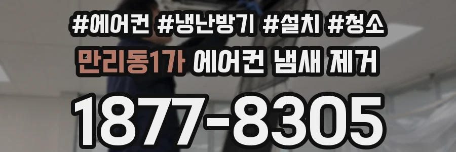 만리동1가 에어컨 냄새 제거