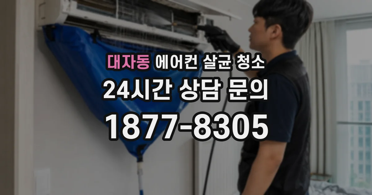 대자동 에어컨 살균 청소