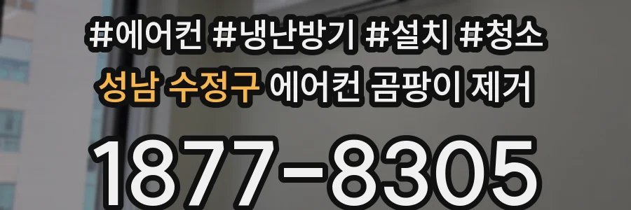 성남 수정구 에어컨 곰팡이 제거