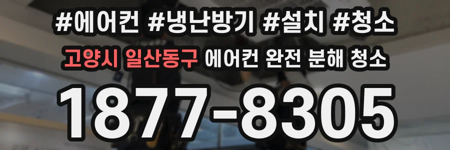 고양시 일산동구 에어컨 완전 분해 청소