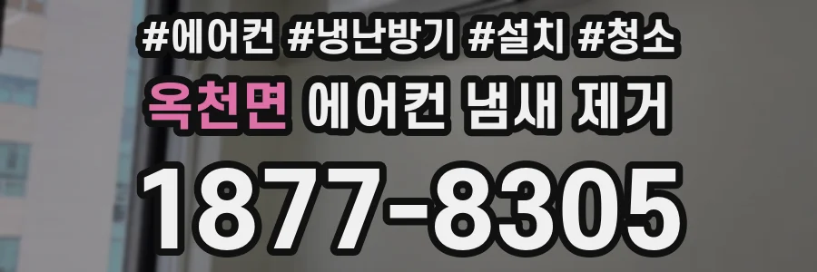 옥천면 에어컨 냄새 제거